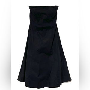 Black Gap (stretch) cotton strapless cocktail dress size: 4